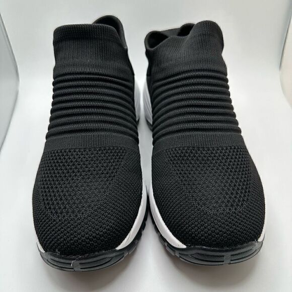 CUSHIONAIRE Women's Stretch Knit Slip on Sneaker +Memory Foam & LiteSole Technol - Picture 2 of 7